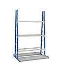 Rayonnage de stockage à profilés, bilatéral, module de base, H 3000 x L 1800 x P 600 mm