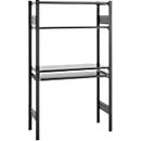 Rayonnage emboîtable ORDO Home, rayonnage de base, 3 tablettes, multifonctionnel, mobile, L 1060 x P 435 x H 1750 mm, noir profond mat RAL 9005