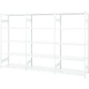 Rayonnage emboîtable ORDO Professional - acier - 1 élément de base + 2 éléments d'extension – modulaire – charge admissible 1200 kg - l. 2330 x P 635 x H 2000 mm - avec 15 tablettes – blanc signalisation RAL 9016