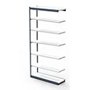 Rayonnage en acier PROGRESS 2000, module, sans panneau arrière, H 2600 x l. 1000 x P 400 mm, cadre argent