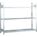 Rayonnage longue portée WS 2000 - l. 1500 x P 500 x H 2000 mm - 3 étagères - capacité de charge par étagère 400 kg- acier -galvanisé