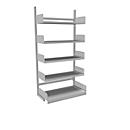 Rayonnage ouvert Variabo, module de base, unilatéral, profondeur de l'étagère 400 mm, 1000x2000 mm