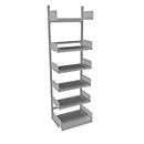Rayonnage ouvert Variabo, module de base, unilatéral, profondeur de l'étagère 400 mm, 750 x 2500 mm