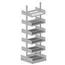 Rayonnage ouvert Variabo, module de base, utilisable des deux côtés, profondeur de compartiment 300 mm, 750 x 2500 mm