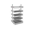 Rayonnage ouvert Variabo, module de base, utilisable des deux côtés, profondeur de compartiment 400 mm, 1000 x 2000 mm