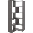 Rayonnage réglable TEMPIO, en bois, coulissant, 5 OH, L 1000-1500 x P 330 x H 2130 mm, anthracite
