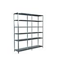 Rayonnage sans boulon, H 2300 x L 2000 x P 500, galvanisé