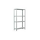 Rayonnage sans vis dans un système modulaire, rayonnage de base, 800 x 300 x 1500 mm, blanc