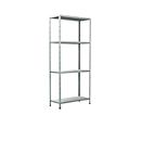 Rayonnage sans vis dans un système modulaire, rayonnage de base, 800 x 350 x 1800 mm, blanc