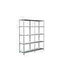Rayonnage sans vis, H 2000 x L 1600 x P 500 mm, blanc