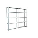 Rayonnage sans vis, H 2000 x L 2200 x P 350 mm, blanc