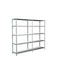 Rayonnage sans vis, H 2000 x L 2200 x P 500 mm, blanc