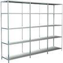 Rayonnage sans vis, H 2000 x L 2600 x P 500 mm, blanc