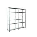 Rayonnage sans vis, H 2300 x L 2200 x P 500 mm, blanc