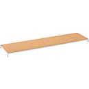 Rayonnage universel à emboîter, Plateau à fibres dures, l. 1500 x P 300 mm