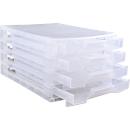 Really Useful Box Aufbewahrungs- Boxenturm, transparent, 4 Schubladen