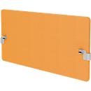 Rear table acoustic partition Wall incl. adapter, 30 mm thick, W 1200 x H 600 mm, yellow