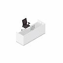 Receptiebalie Basic C - B 2476 x D 838 x H 950 mm - wit