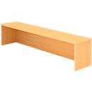 Reception desk attachment ULM, W 1600 x D 320 x H 350 mm, beech finish