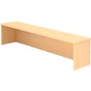 Reception desk attachment ULM, W 1600 x D 320 x H 350 mm, maple finish