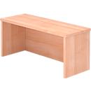 Reception desk attachment ULM, W 800 x D 320 x H 350 mm, walnut finish