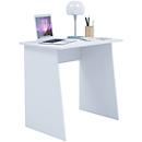 Rechthoekige bureautafel, afgeschuinde zijpanelen, B 800 x D 500 x H 740 mm, wit