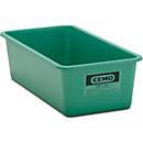 Rechthoekige container Standaard, GFK, 500 l, groen