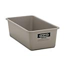 Rechthoekige container Standaard, grijs, 200 l vlak