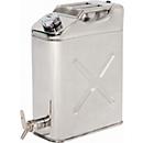 Récipient de sécurité, acier inoxydable 1.4301 poli, 20 l, L 170 x P 445 x H 470 mm, bouchon à vis, valve de ventilation