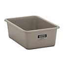 Recipiente rectangular estándar, PRFV, 100 l, gris