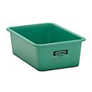 Recipiente rectangular estándar, PRFV, 100 l, verde