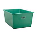 Recipiente rectangular estándar, PRFV, 2200 l, verde