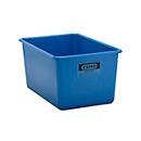 Recipiente rectangular estándar, PRFV, 400 l, azul