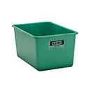 Recipiente rectangular estándar, PRFV, 400 l, verde