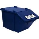 Recogedor de residuos reciclables Ökonom, apilable, 45 l, azul