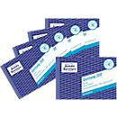 Reçu Avery Zweckform 300-5, TVA incluse, format A6 paysage, 5 blocs de 50 feuilles, papier FSC®, blanc