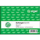 Reçus avec TVA QU615 sigel®, format A6 paysage, 50 feuilles