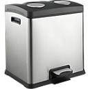 Recyclable waste collector, 2 compartments, 24 l