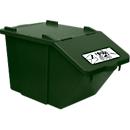 Recyclebare afvalverzamelaar Ökonom, stapelbaar, 45 l, groen