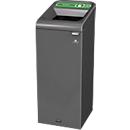 Recyclingstation Rubbermaid Configure, für Glas, 57 l, Magnetverbindung, B 495 x T 367 x H 975 mm, grün