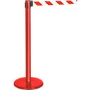 Red ribbon pole, red/white ribbon