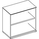 Regal SOLUS, 2 OH, H 760 x B 800 x T 420 mm, weiß/Kirsche Romana