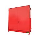 Regalcontainer BAUER CEN 29-2 IBC, Stahl, Doppelflügeltor, B 3175 x T 1500 x H 3465 mm, rot