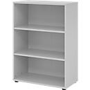 Regale Breno, 3 OH, 28 kg je Boden, B 800 x T 400 x H 1100 mm, Spanplatte, lichtgrau