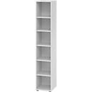 Regale Breno, 6 OH, 28 kg je Boden, B 400 x T 400 x H 2156 mm, Spanplatte, lichtgrau