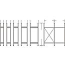 Regalrahmen WR 3000, Tiefe wahlweise 400 bis 800 mm, Höhe 1960 mm