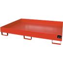 Regalwanne Typ RW/RW 1800, ohne Gitterrost, rot RAL3000