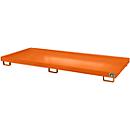 Regalwanne Typ RW/RW 3300-1, ohne Gitterrost, orange RAL2000