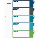 Register Durable, 5-teilig, DIN A4+, Indexblatt, EDV-beschriftbares Register, mit farbigen Taben