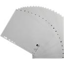Register Exacompta 1720B, Format A4, Universallochung, Taben A-Z, B 225 x H 297 mm, Blauer Engel, Recycling-Kunststoff, grau